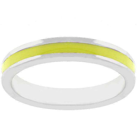 Yellow Enamel Eternity Ring - JGI - Flyclothing LLC