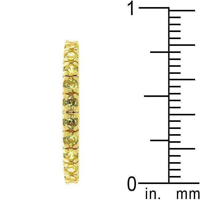 Yellow Cubic Zirconia Eternity Ring - JGI - Flyclothing LLC
