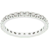 Clear Cubic Zirconia Eternity Ring - JGI - Flyclothing LLC