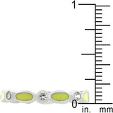 Yellow Link Enamel Stacker Ring - JGI - Flyclothing LLC