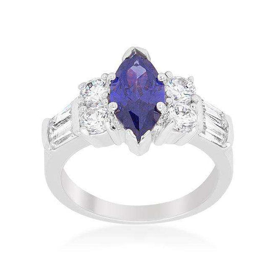 Tanzanite Purple Elegant Cocktail Ring - JGI - Flyclothing LLC