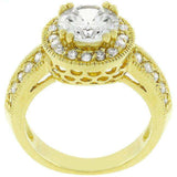 Pave Halo Vintage Crown Ring - JGI - Flyclothing LLC