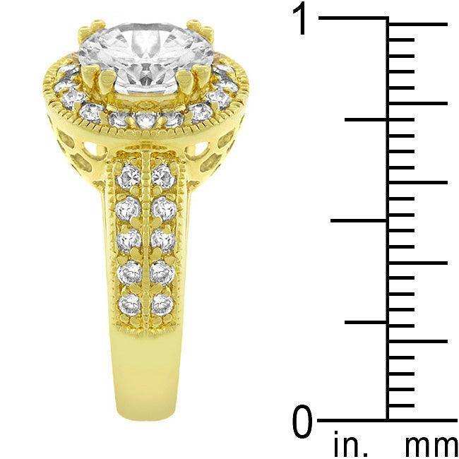 Pave Halo Vintage Crown Ring - JGI - Flyclothing LLC