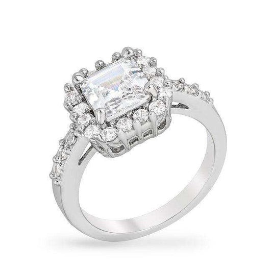 Pave Asscher Ring - JGI - Flyclothing LLC