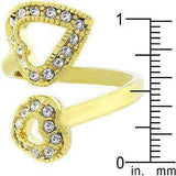 Dual Pave Hearts Ring - JGI - Flyclothing LLC