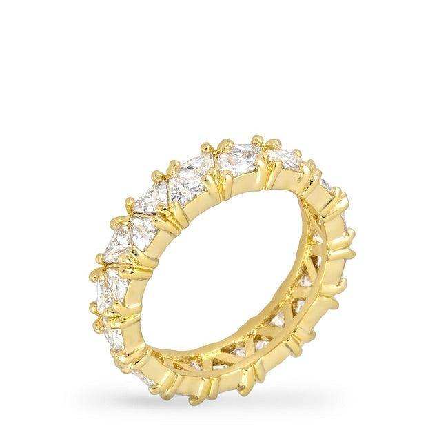 Golden Trillion Eternity Ring - JGI - Flyclothing LLC