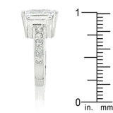 Classic Princess Cut Raised Pave Engagement Ring - JGI - Flyclothing LLC