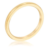 2 mm IPG Gold Stainless Steel Wedding Band - JGI - Flyclothing LLC