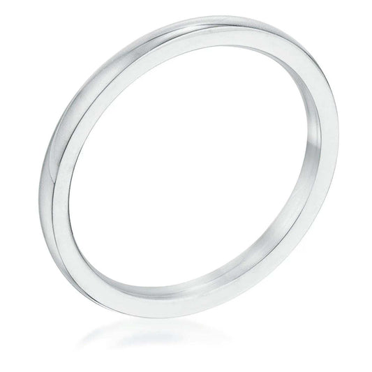 2 mm Stainless Steel Wedding Band - JGI - Flyclothing LLC