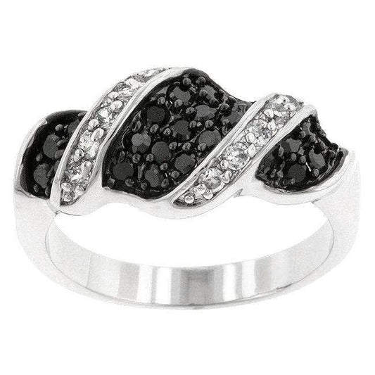 Cubic Zirconia Swirl Ring - JGI - Flyclothing LLC