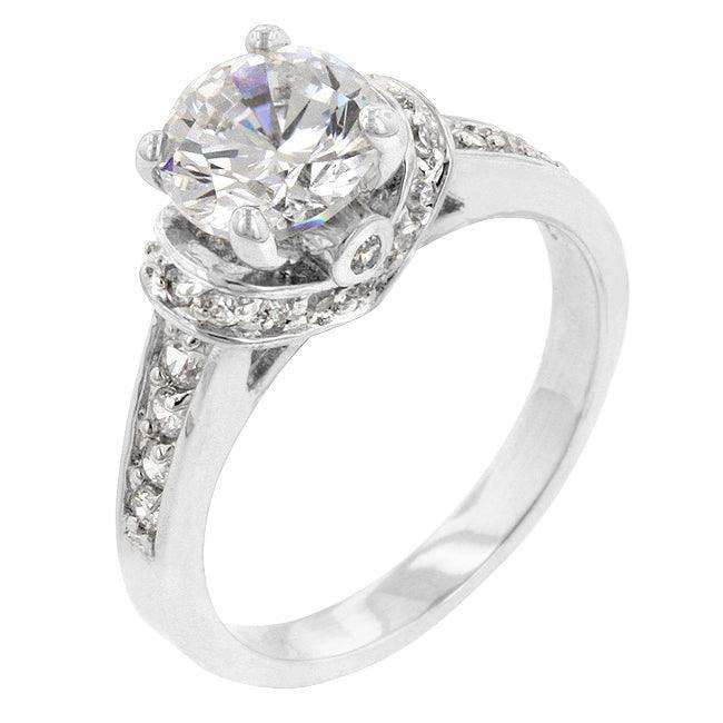 Rhodium Plated Regal Ring - JGI - Flyclothing LLC