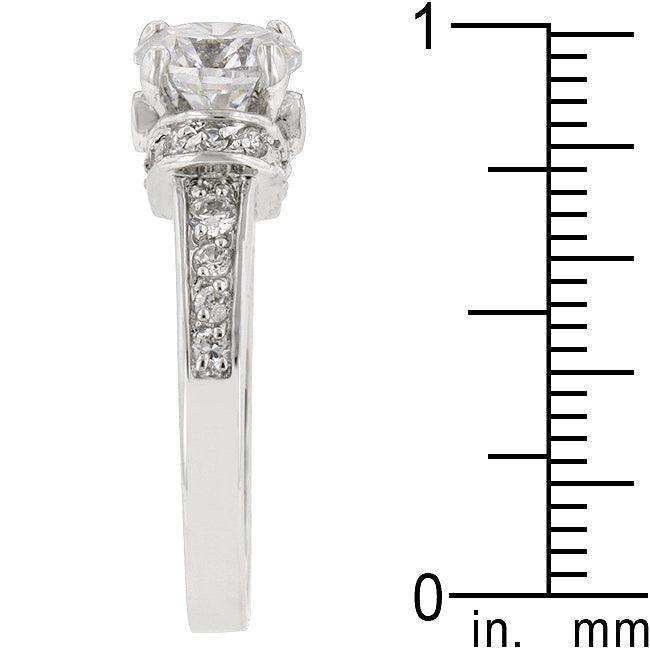 Rhodium Plated Regal Ring - JGI - Flyclothing LLC