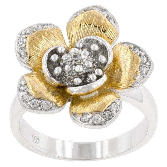 Golden Petals Cocktail Ring - JGI - Flyclothing LLC