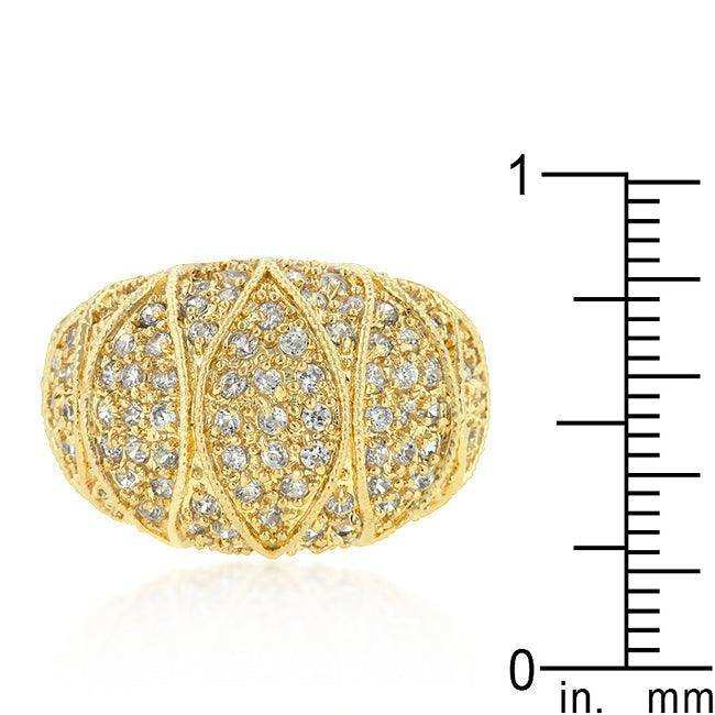 Goldeneye Clear Cubic Zirconia Cocktail Ring - JGI - Flyclothing LLC