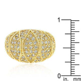 Goldeneye Clear Cubic Zirconia Cocktail Ring - JGI - Flyclothing LLC