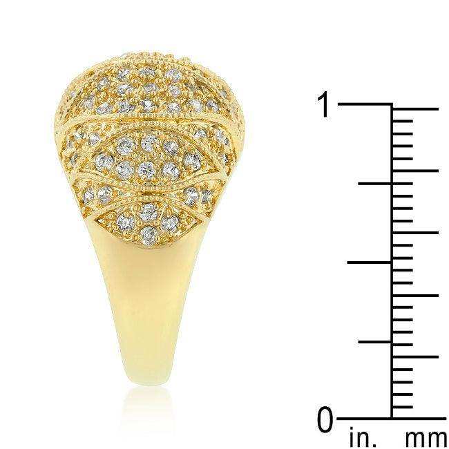 Goldeneye Clear Cubic Zirconia Cocktail Ring - JGI - Flyclothing LLC