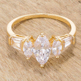 Marquise Triplet Engagement Ring - JGI - Flyclothing LLC