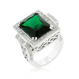 Emerald Green Classic Cocktail Ring - JGI - Flyclothing LLC