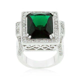 Emerald Green Classic Cocktail Ring - JGI - Flyclothing LLC