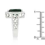 Emerald Green Classic Cocktail Ring - JGI - Flyclothing LLC