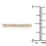 Rose Gold Finish Cubic Zirconia Eternity Band - JGI - Flyclothing LLC