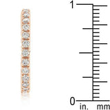 Rose Gold Finish Cubic Zirconia Eternity Band - JGI - Flyclothing LLC