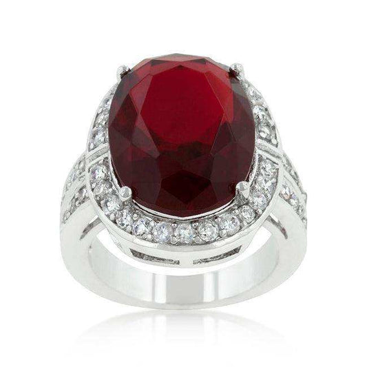 Ruby Red Cocktail Ring - JGI - Flyclothing LLC