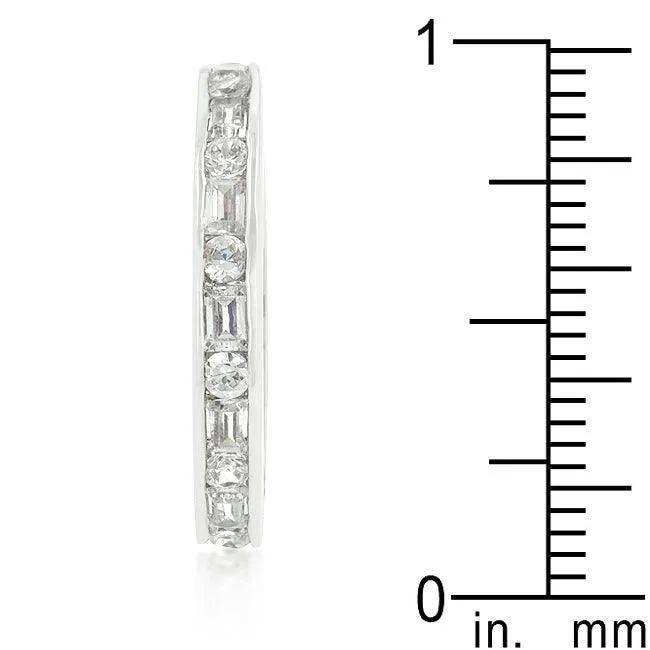 Alternating Cubic Zirconia Eternity Band - JGI - Flyclothing LLC
