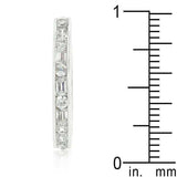 Alternating Cubic Zirconia Eternity Band - JGI - Flyclothing LLC