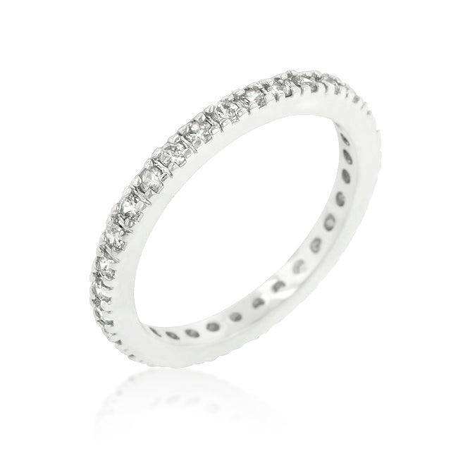 Delicate Cubic Zirconia Eternity Band - JGI - Flyclothing LLC