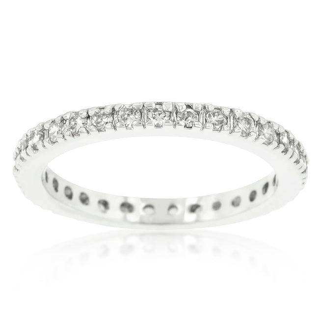 Delicate Cubic Zirconia Eternity Band - JGI - Flyclothing LLC
