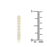 Goldtone Cubic Zirconia Eternity Band - JGI - Flyclothing LLC