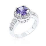 Dark Purple Halo Engagement Ring - JGI - Flyclothing LLC