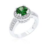 Emerald Halo Engagement Ring - JGI - Flyclothing LLC