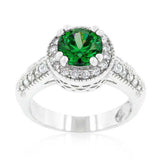 Emerald Halo Engagement Ring - JGI - Flyclothing LLC