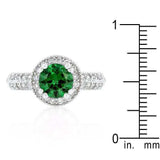 Emerald Halo Engagement Ring - JGI - Flyclothing LLC