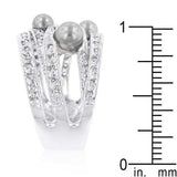 Gray Pearl Cocktail Ring - JGI - Flyclothing LLC