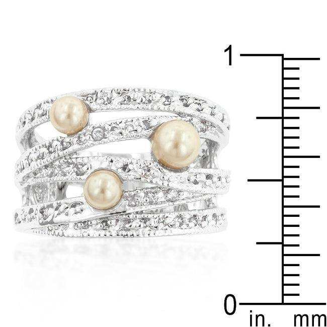 Champagne Pearl Cocktail Ring - JGI - Flyclothing LLC