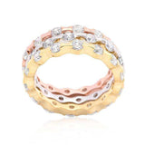 Tri-tone Stackable Rings - JGI - Flyclothing LLC