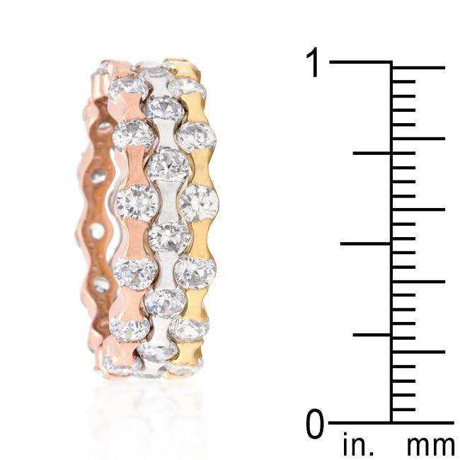 Tri-tone Stackable Rings - JGI - Flyclothing LLC