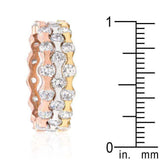 Tri-tone Stackable Rings - JGI - Flyclothing LLC