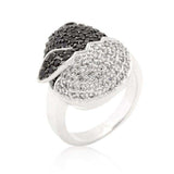 Black and White Cubic Zirconia Baby Chick Ring - JGI - Flyclothing LLC