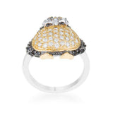 Jet Black Cubic Zirconia Penguin Ring - JGI - Flyclothing LLC