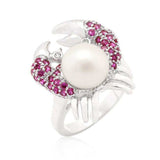 Pearl Crab Cubic Zirconia Ring - JGI - Flyclothing LLC