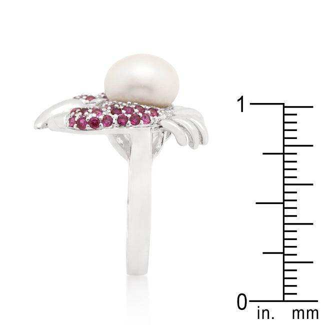 Pearl Crab Cubic Zirconia Ring - JGI - Flyclothing LLC