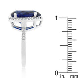 Sapphire Cubic Zirconia Drop Ring - JGI - Flyclothing LLC