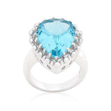 Solitaire Blue Topaz Cocktail Ring - JGI - Flyclothing LLC