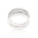 Simple Cubic Zirconia Ring Set - JGI - Flyclothing LLC