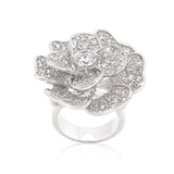 Large Flower Cubic Zirconia Cocktail Ring - JGI - Flyclothing LLC