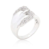 Simple Cubic Zirconia Belt Ring - JGI - Flyclothing LLC